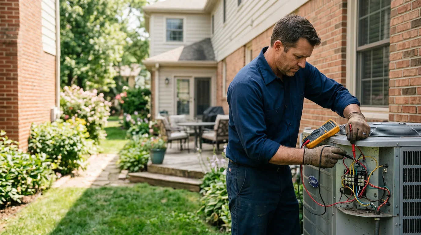 HVAC technician working near Quakertown, PA